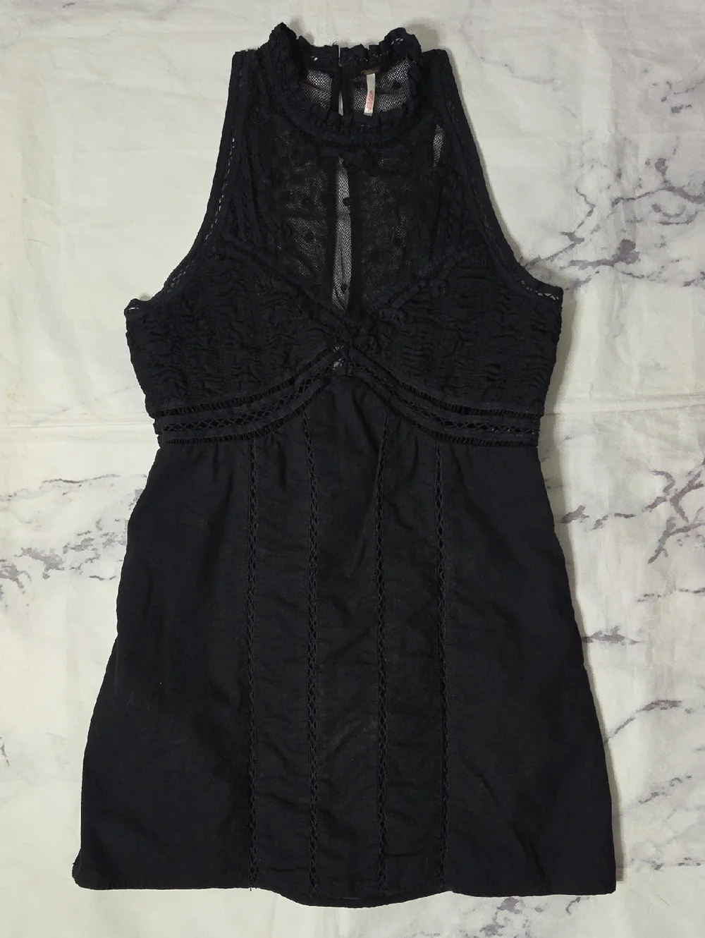 Free People Valencia Mini Dress In Black